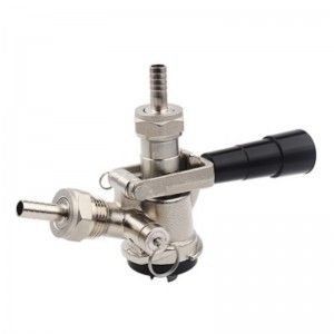 G5/8” D style beer keg coupler with pressure relief valve for beer keg