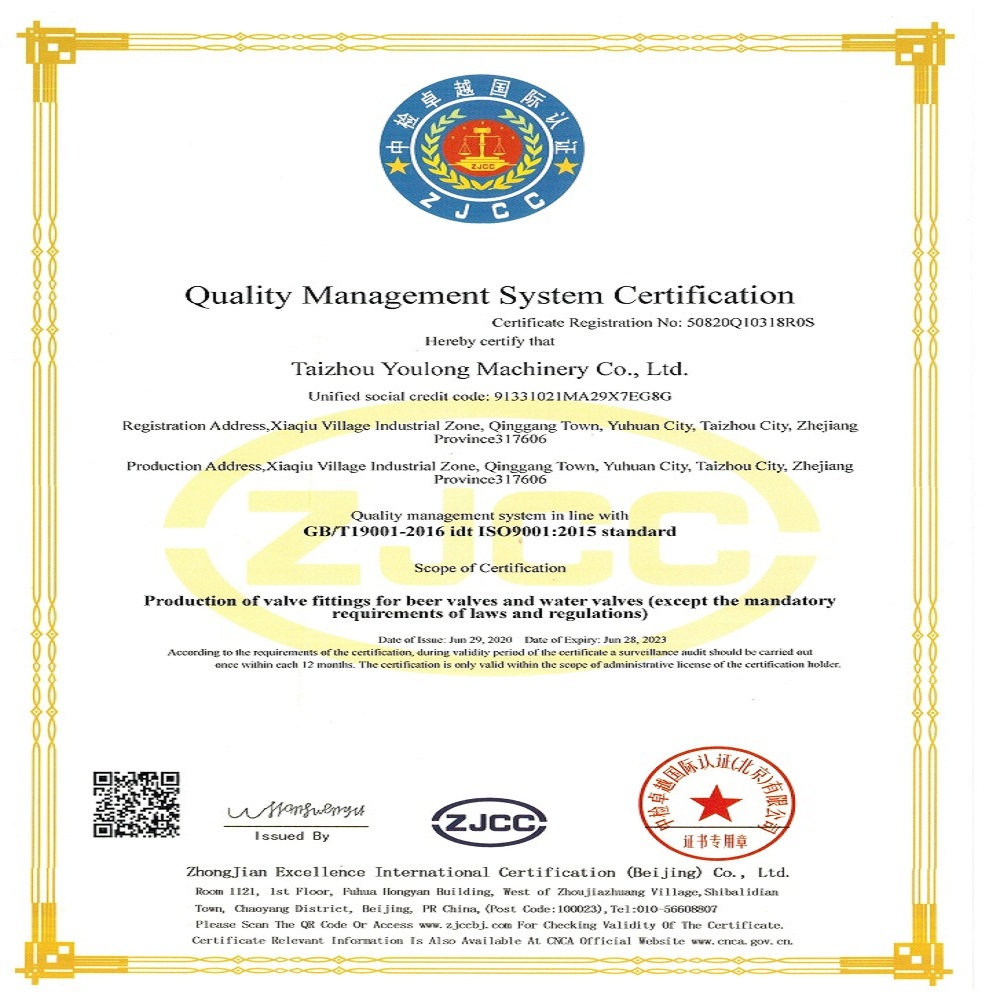 Taizhou Youlong Machinery Co.ltd